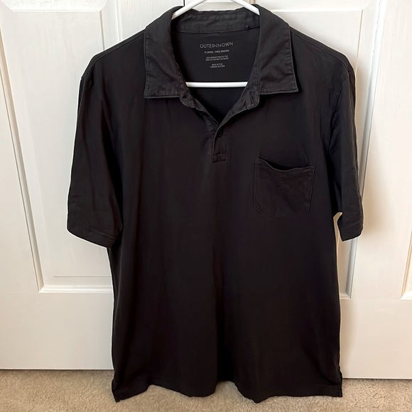 Outerknown Sojourn Polo Black XL - Picture 1 of 2